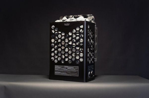 Sähkökiuas Helo Hanko 60 STJ, 6kW, 5-9m³, Musta