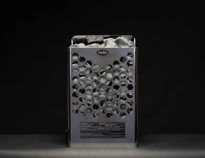 Sähkökiuas Helo Hanko 80 STJ, 8kW, 8-12m³, kromi