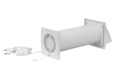 Wall mounted HRU Europlast E-Extra EER150WP, white