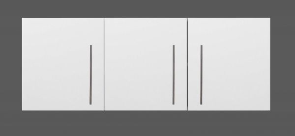Yläkaappi HSCL 150 x 56 x 34 cm rst teräs, valkoinen, vasen