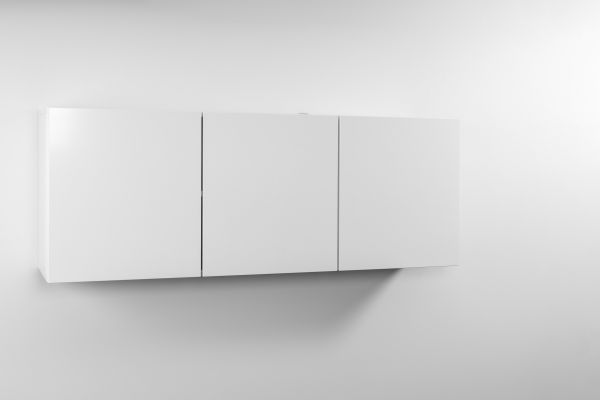 Yläkaappi HSCL Classic 150 x 56 x 34 cm rst teräs, valkoinen