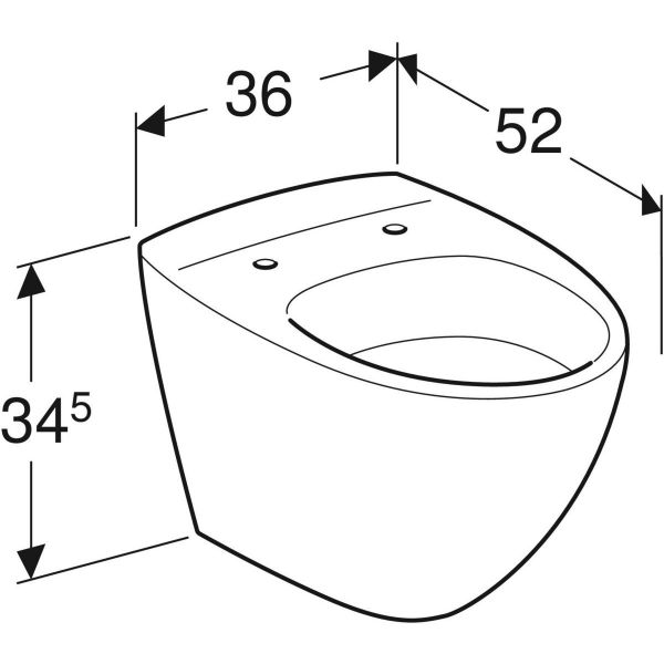 SEINÄ-WC SEVEN D IMAGE 78120-01  KANNETON