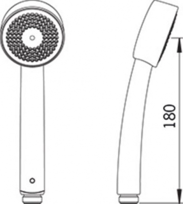 Käsisuihku Oras Apollo ECO 252022-11 valkoinen