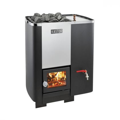 Puukiuas Kastor Karhu 30 VO, 20-30m³, vesisäiliö oikealla