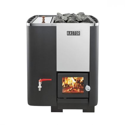 Puukiuas Kastor Karhu 22 VV, 12-22m³, vesisäiliö vasemmalla