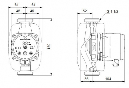 Kiertovesipumppu Grundfos ALPHA2 25-40 