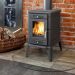 Wood burning cast iron stove K10 Ø 130, 10 kW with hot plates