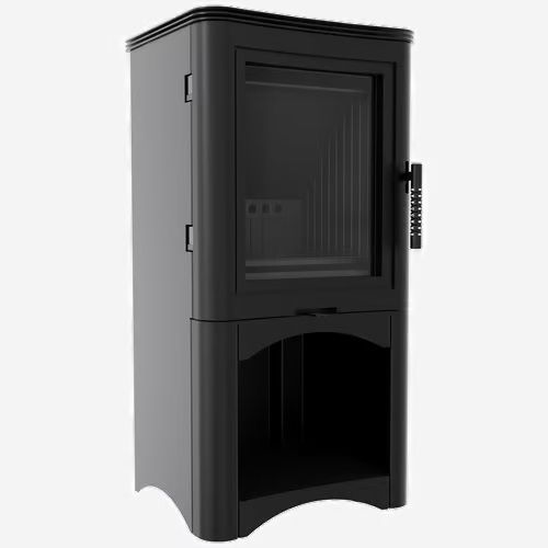 Puutakka KRATKI K5 Ø 150 7 kW Musta sisuus