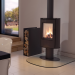 Wood stove Koza AB S/N/DR pillar model Black