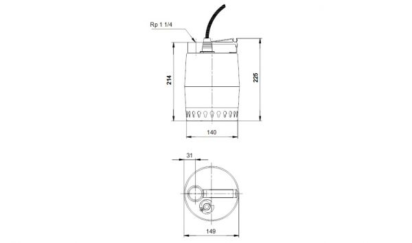 Grundfos Unilift KP 150 M 1 tyhjennyspumppu