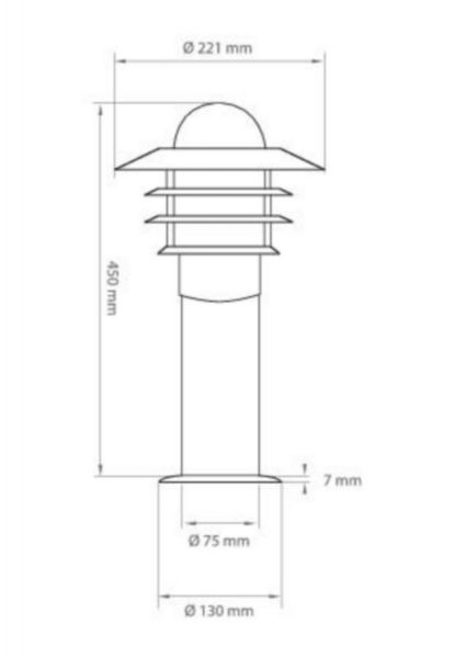 Pollarivalaisin Airam Käpylä Bollard