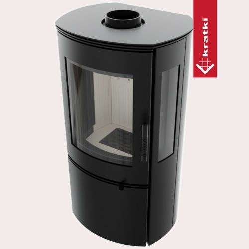 Puutakka Kratki FALCON-VIEW lasi kolmella puolella 10kW