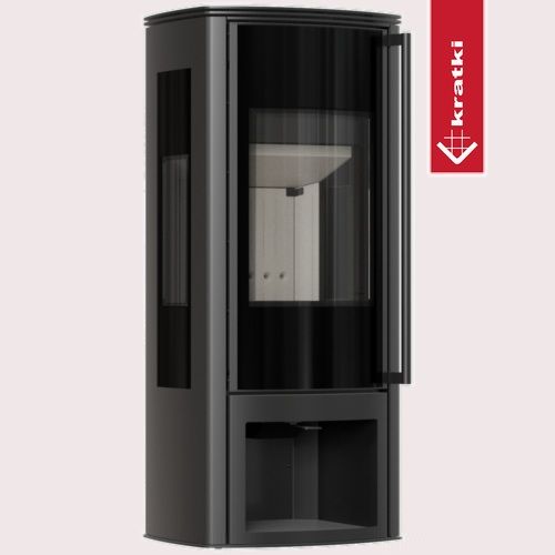Puutakka Kratki ENYO-R-VIEW lasi kolmella puolella, 5,5kW