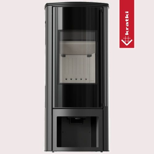 Puutakka Kratki ENYO-R-VIEW lasi kolmella puolella, 5,5kW