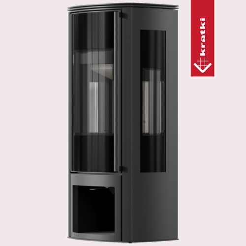 Puutakka Kratki ENYO-R-VIEW lasi kolmella puolella, 5,5kW