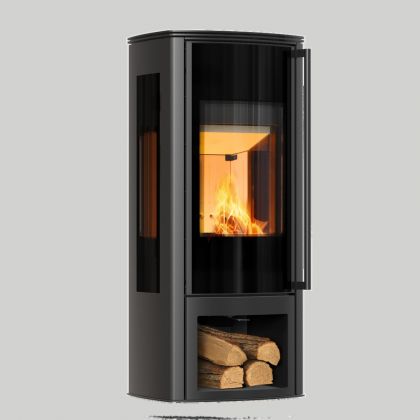 Puutakka Kratki ENYO-R-VIEW lasi kolmella puolella, 5,5kW