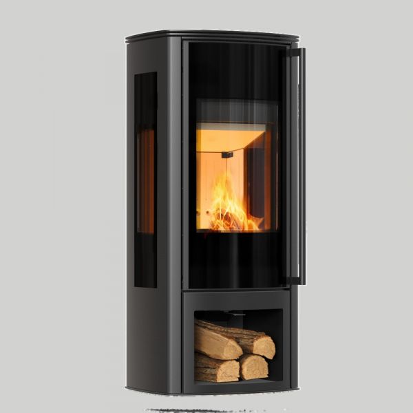 Puutakka Kratki ENYO-R-VIEW lasi kolmella puolella, 5,5kW