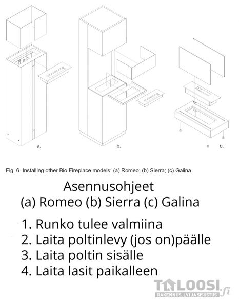 Biofireplace Galina, tabletop