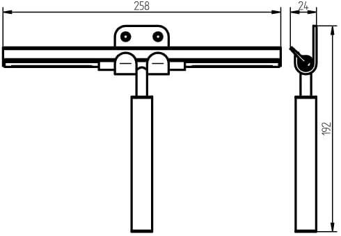 Kuivauslasta Haceka Mezzo Tec harjattu teräs pinta