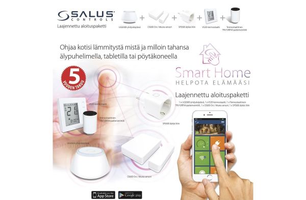 Smart Home Salus aloituspaketti laaja SHA-DV