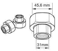 KIERRELIITIN GRUNDFOS LIITINPARI G1 1/2xRP1