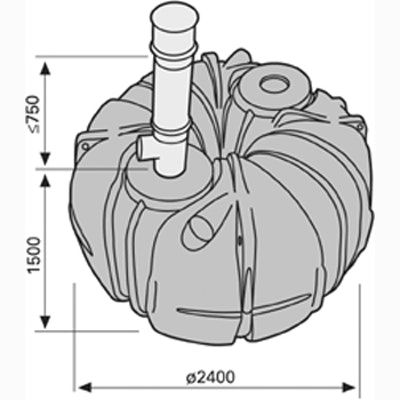 Lokasäiliö Uponor 5,3 M3 