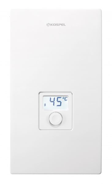 Vedenlämmitin Kospel KDE5, LCD näytö, läpivirtaus, käyttövedelle, 3vaihe, 9-15kW