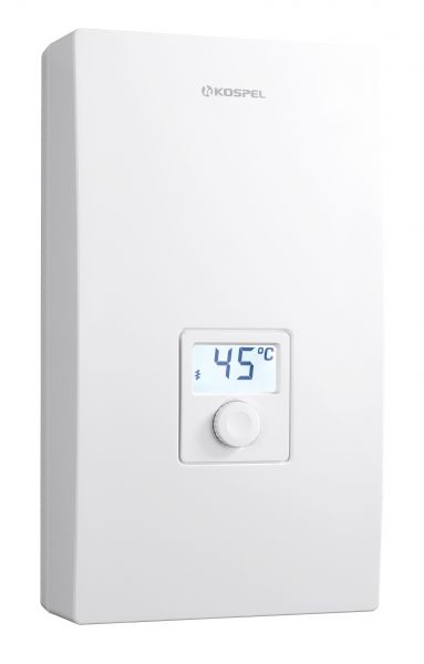 Vedenlämmitin Kospel KDE5, LCD näytö, läpivirtaus, käyttövedelle, 3vaihe, 9-15kW