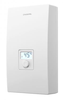 Vedenlämmitin Kospel KDE5, LCD näytö, läpivirtaus, käyttövedelle, 3vaihe, 9-15kW