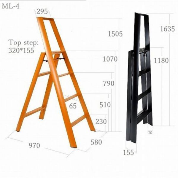 Lucano 4-porrasjakkara, vaaleanharmaa