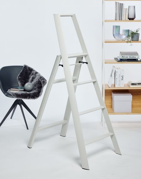 Lucano 4-porrasjakkara, vaaleanharmaa