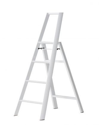 Lucano 4-porrasjakkara, valkoinen