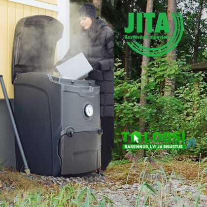 Lämpökompostori Jita Multa-Max 300L, tummanharmaa