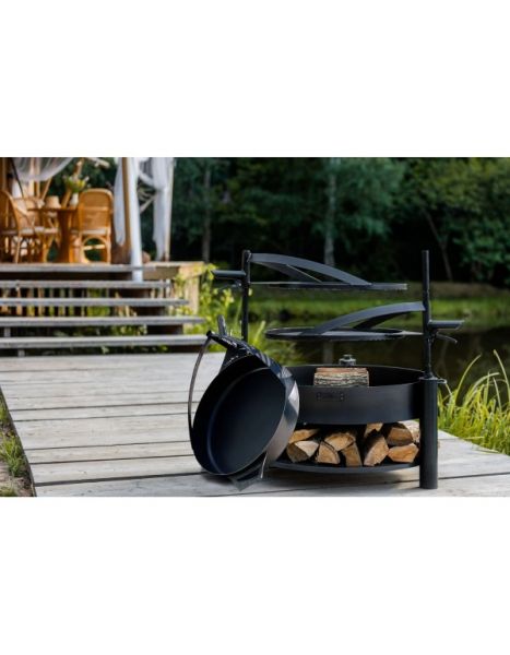 Ulkotulisija Cook King Montana X 80cm, säädettävä ritilä ja grillipannu paketti