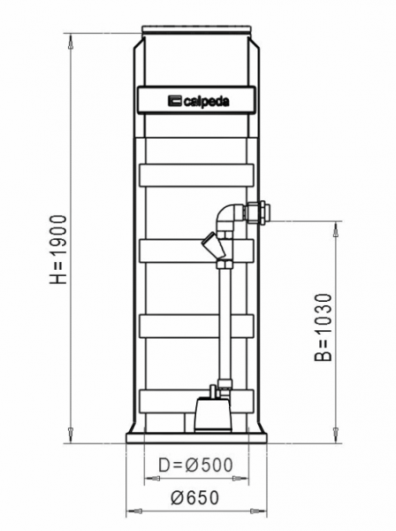 Geo 550 pumppaamo jätevedelle