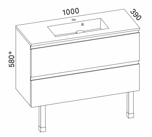 Kylpyhuoneryhmä Aalto 1200 Otsoson, eri värisenä