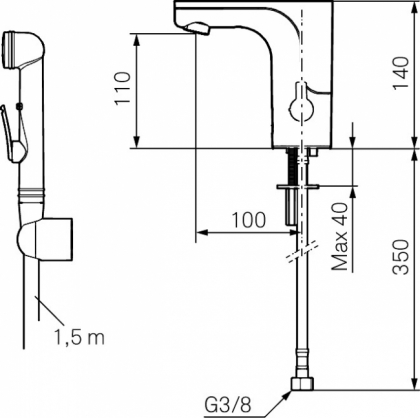 Pesuallas-bidehana Mora MMIX Tronic 720084