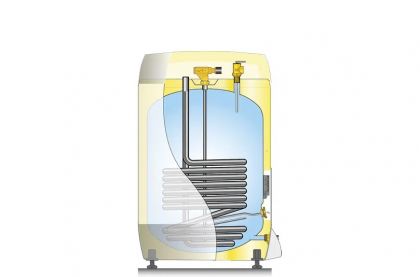 Lämminvesivaraaja OSO SC 150 litraa 3 kW, 0,8 m² kierukalla