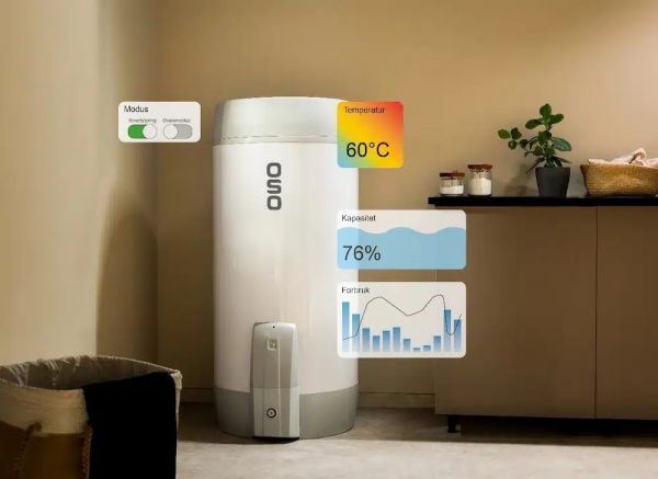 Vedenlämmitin OSO SAGA Supercharge 300 2.8kW/230 älyohjauksella
