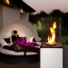 Terrace heater Kratki Patio Mini white with remote control