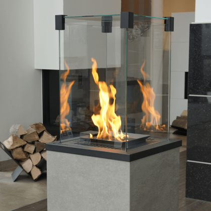 Gas heater Patio or Patio Mini, sintered quartz Oxide Grigio with remote control