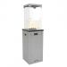 Terrace heater Kratki Patio Slim LIGHT, grey, steel, manual