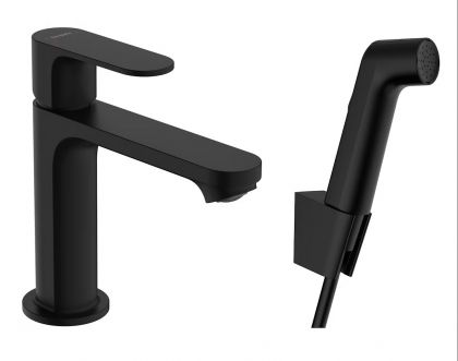 Pesuallashana Hansgrohe REBRIS S 110 bide musta, 72215670