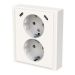 Pistorasia + USB ABB Impressivo 2S/16A/IP21 UKJ 0X 2-os