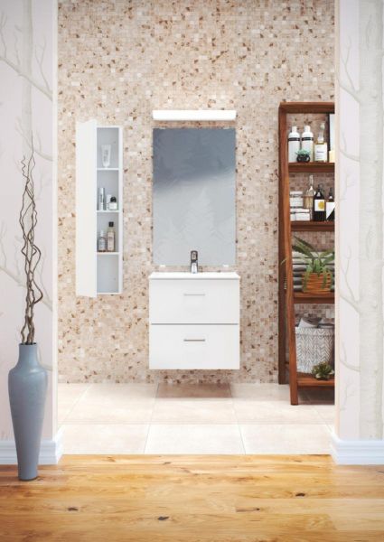 Allaskaappi Polaria Noval 500 vetolaatikoilla valkoinen