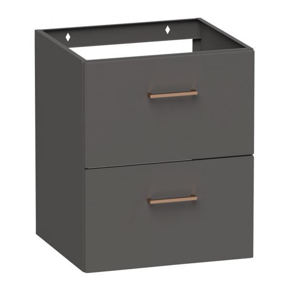 Allaskaappi Polaria Noval 500 vetolaatikoilla harmaa