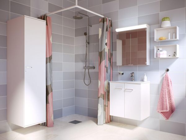 Allaskaappi Polaria Stila 500 valkoinen