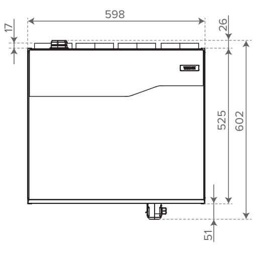 Ilmanvaihtokone Vallox 125D MV, korvaa Digit2 SE