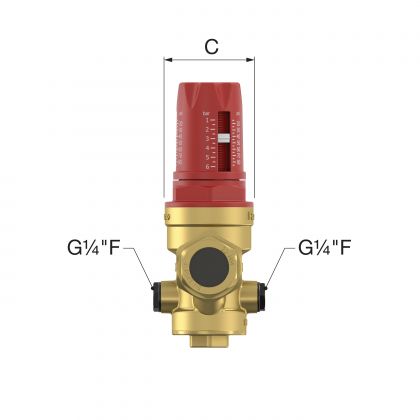 Paineenalennusventtiili FLAMCO Prescor PRV, 1.0-6.0 Bar, DN32-DN40-DN50