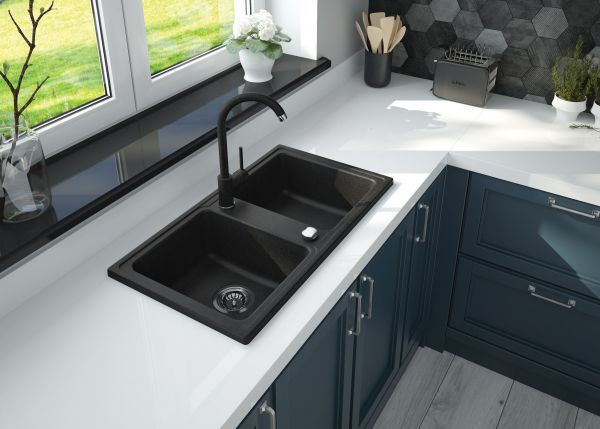 Keittiöallas Deante Zorba 1.5 -altainen, Antrasiitti tai Musta